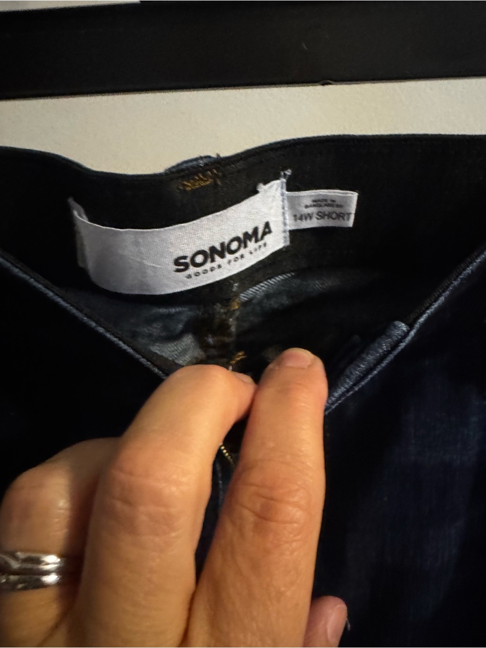 Sonoma Women’s Dark Indigo Slim Straight Jeans - Picture 2 of 3